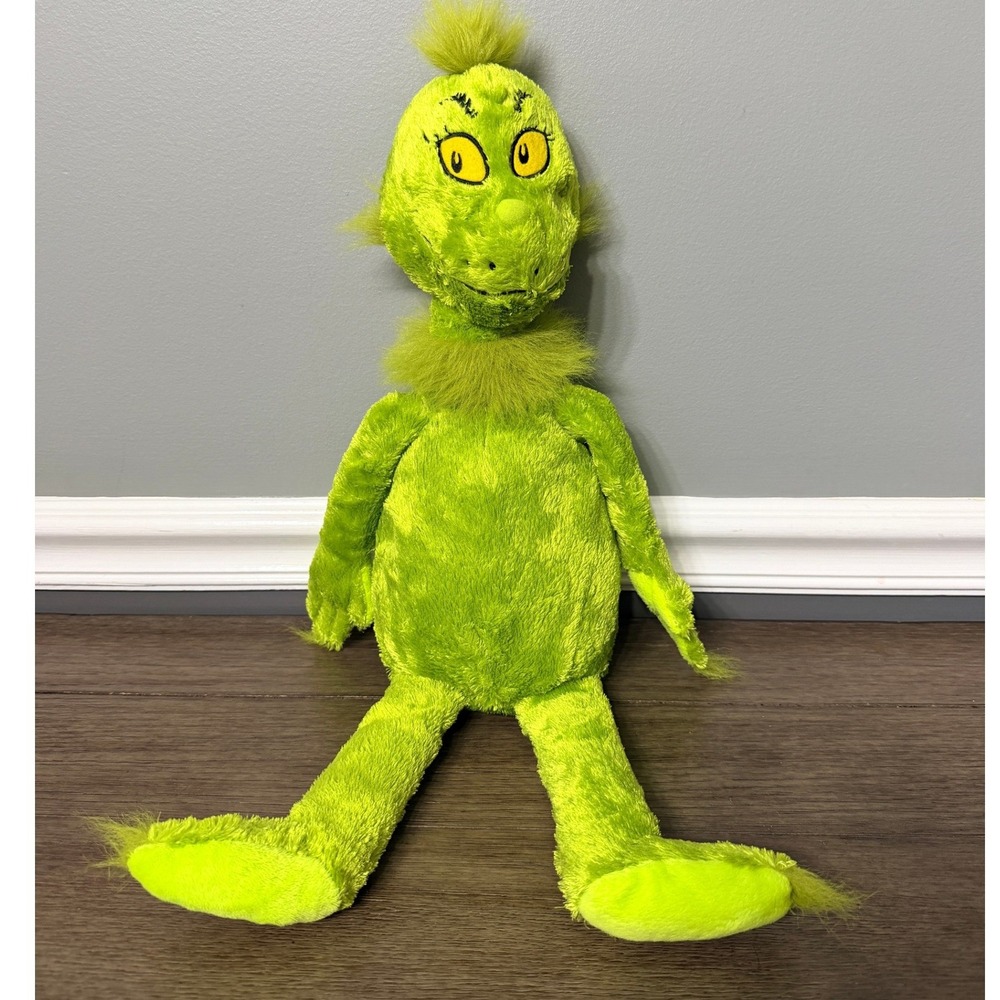 Dr Seuss The Grinch Plush Kohls Cares for Kids Stuffed Animal Green Holiday Toy